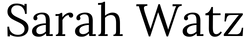 Sarah Watz